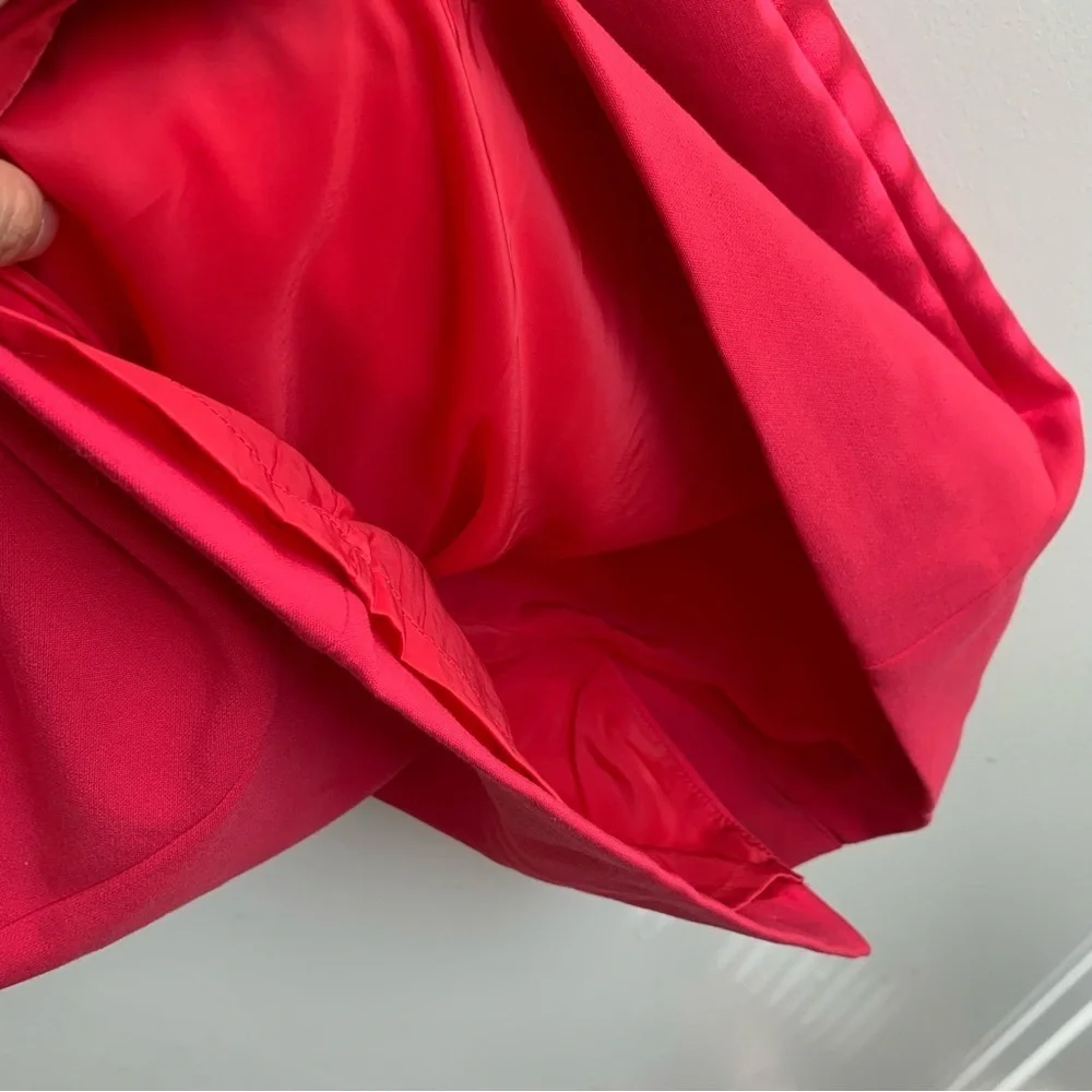 J. Crew Red Square Neck Knee Length Sleeveless Dress - Picture 5 of 9